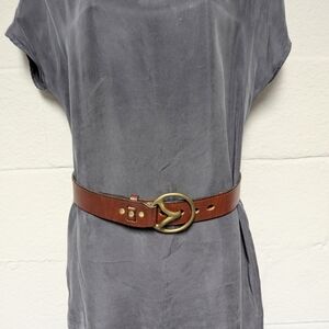 Solesu Leather Belt Made In America Vintage Western Boho